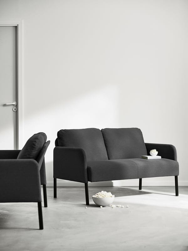 GLOSTAD loveseat, Knisa dark gray - IKEA